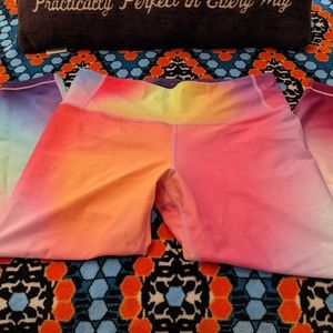 Athleta Rainbow crops, size LP.